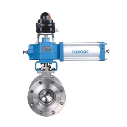 O-type Cut-off Ball Valve with Gas Dual Action and Three Directional Positioning