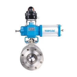 O-type Cut-off Ball Valve with Gas Dual Action and Three Directional Positioning