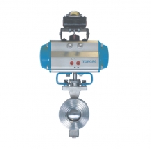 Pneumatic Double-acting V-type Cut-off Ball Valve