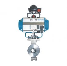 Pneumatic Double-acting O-type Cut-off Ball Valve