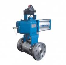 Pneumatic double-acting forged steel ball valve